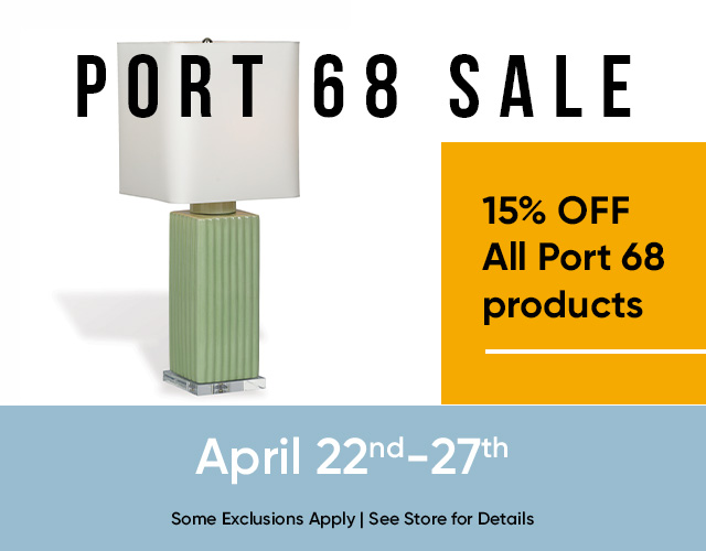 Port 68 Sale 15% off All Port 68 products April 22nd - 27th