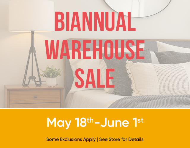 BIANNUAL WAREHOUSE SALE 25% off everything May 18th-June 1st Monday-Saturday 10am-4pm