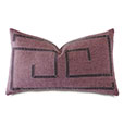 Sherlock Ribbon Decorative Pillow in Purple