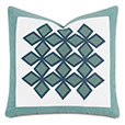Amu Applique Decorative Pillow in Mint