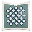 Amu Applique Decorative Pillow in Snow