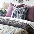 Tabitha Metallic Drip Decorative Pillow in Plum