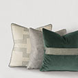 Echo Trim Applique Decorative Pillow