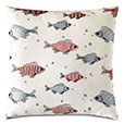 Minnow Embroidered Decorative Pillow
