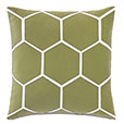 Tamaya Hexagon Decorative Pillow in Leaf