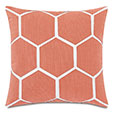 Tamaya Hexagon Decorative Pillow in Carnation