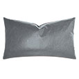 Nevin Vegan Leather Decorative Pillow in Dark Gray