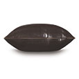 Muse Vegan Leather Decorative Pillow in Coffee