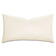 Klein Vegan Leather Decorative Pillow in Shell