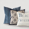 Beach Blockprinted Decorative Pillow