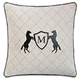 Belmont Monogram Decorative Pillow