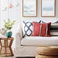 Isle Yacht Knots Decorative Pillow in Scarlet