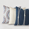 Isle Yacht Knots Decorative Pillow in Indigo