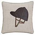 Equestrian Helmet Decorative Pillow