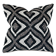 Monterosa Woven Decorative Pillow in Black