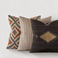 Monterosa Woven Decorative Pillow in Rust