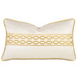 Luxe Embroidered Border Decorative Pillow