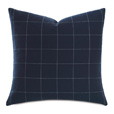 Ladue Checkered Accent Pillow In Indigo