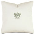 Bel Air Embroidered Decorative Pillow In Mint