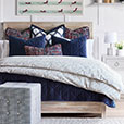 Newport Embroidered Euro Sham In Blue