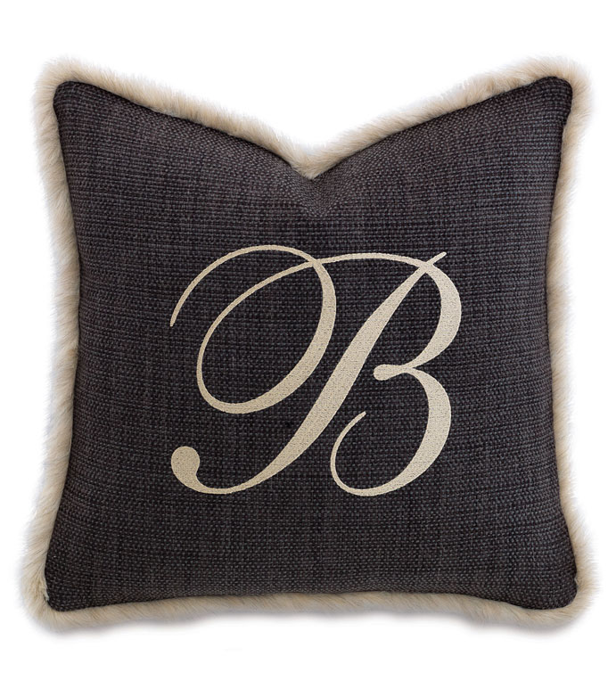 Gilmer Charcoal With Monogram - ,