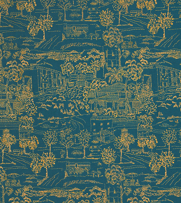 Chappey - FABRIC,FABRIC BY THE YARD,UPHOLSTERY FABRIC,FABRIC YARDAGE,UPHOLSTERY,UPHOLSTERY WEIGHT,EMBROIDERED,EMBROIDERY,BLUE,YELLOW,PRIMARY,TOILE DE JOUY,EMBROIDERED TOILE,TOILE FABRIC,