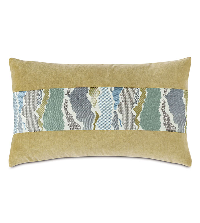 Zephyr Embroidered Insert Decorative Pillow