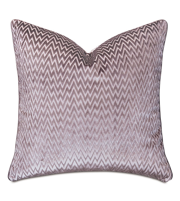 Evie Velvet Chevron Decorative Pillow