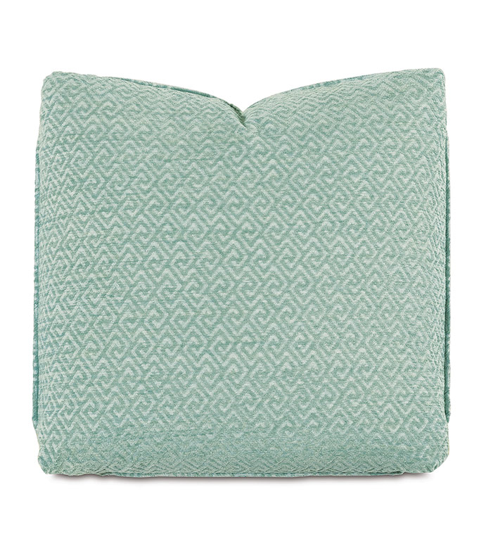 Nigel Greek Key Decorative Pillow in Celadon