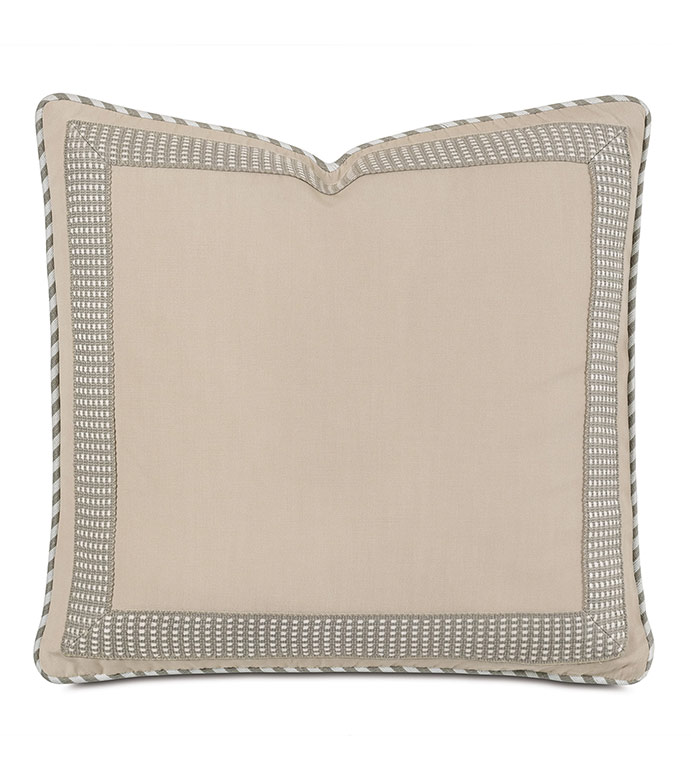 Wicking Woven Border Decorative Pillow