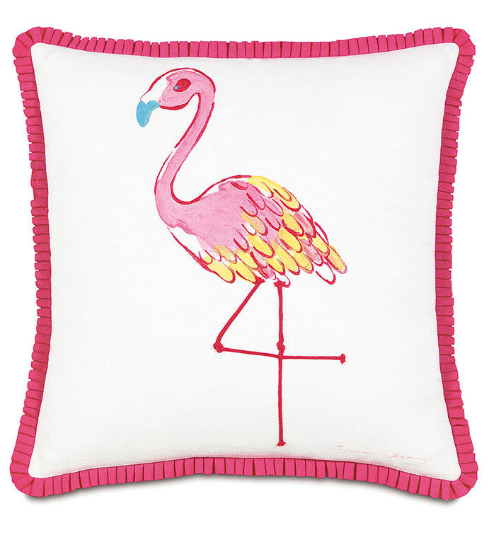 Hand-Painted Flamingo