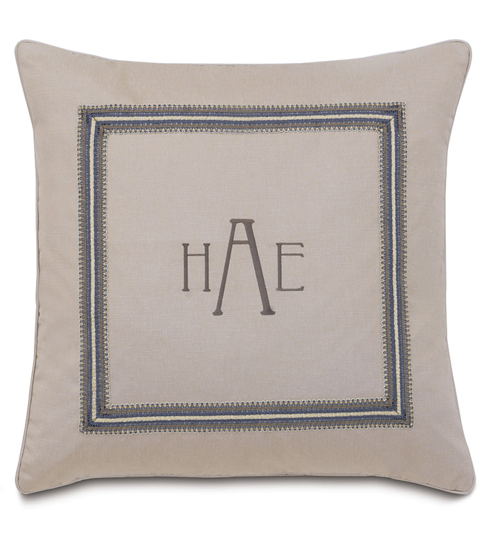 Amal Monogram Decorative Pillow
