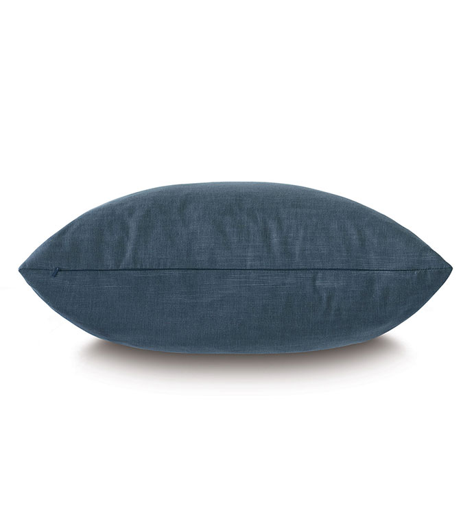 Tabitha Metallic Drip Decorative Pillow in Marine