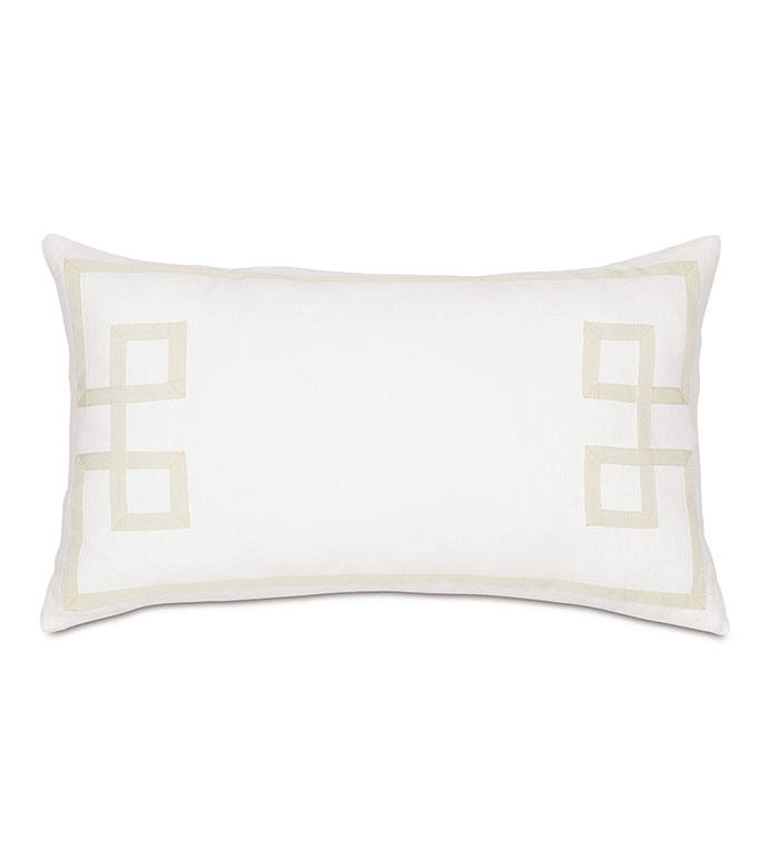 Resort Shell Fret Accent Pillow