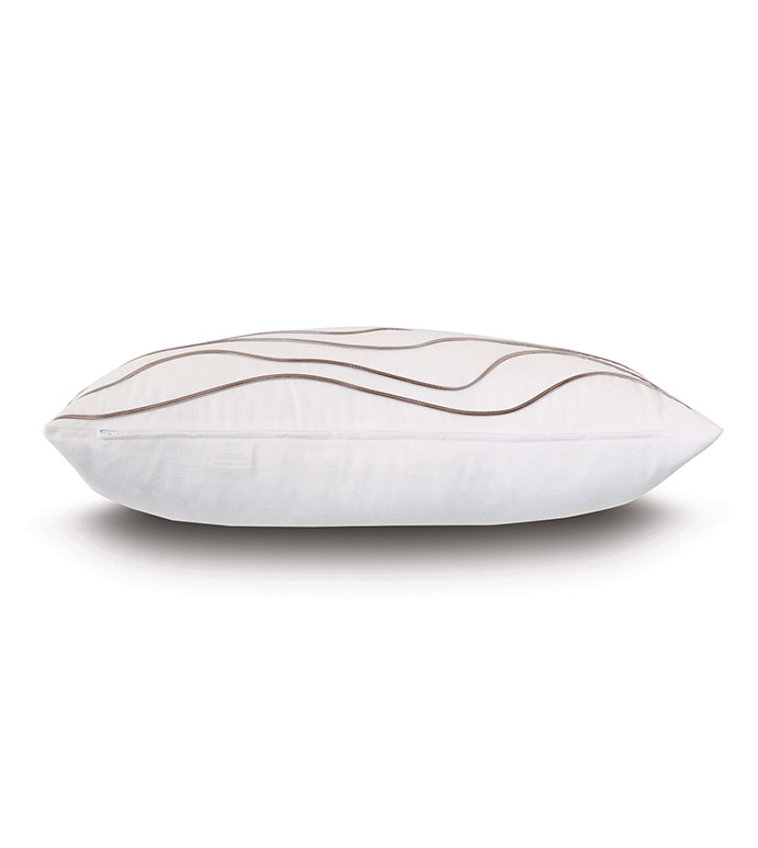 Banks Abstract Decorative Pillow In White