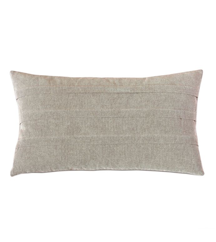 Evangeline Pleated Accent Pillow In Taupe