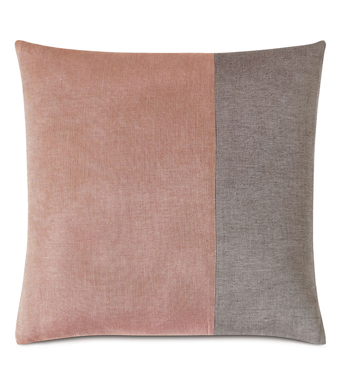 Fossil Color Block Decorative Pillow