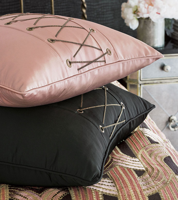 Arwen Lacing Detail Decorative Pillow