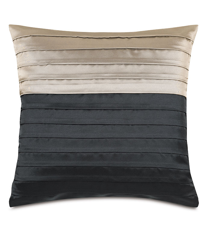 Arwen Pleated Decorative Pillow in Black