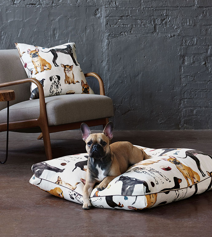 Tompkins Dog Print Decorative Pillow