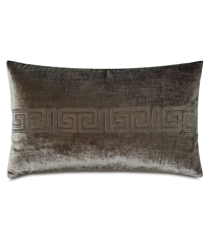 Antiquity Greek Key Decorative Pillow in Oregano