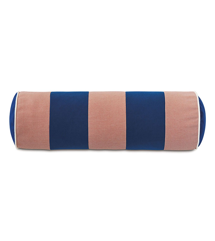 Plage Striped Bolster in Melon