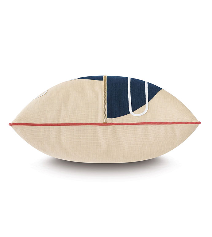Belleair Zipper Decorative Pillow in Navy