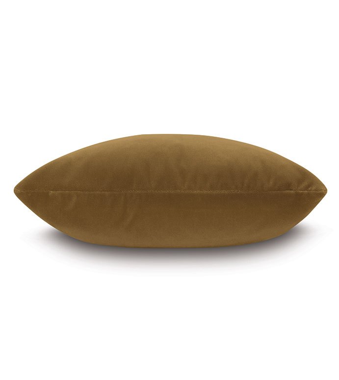 Capra Faux Mohair Decorative Pillow in Amber