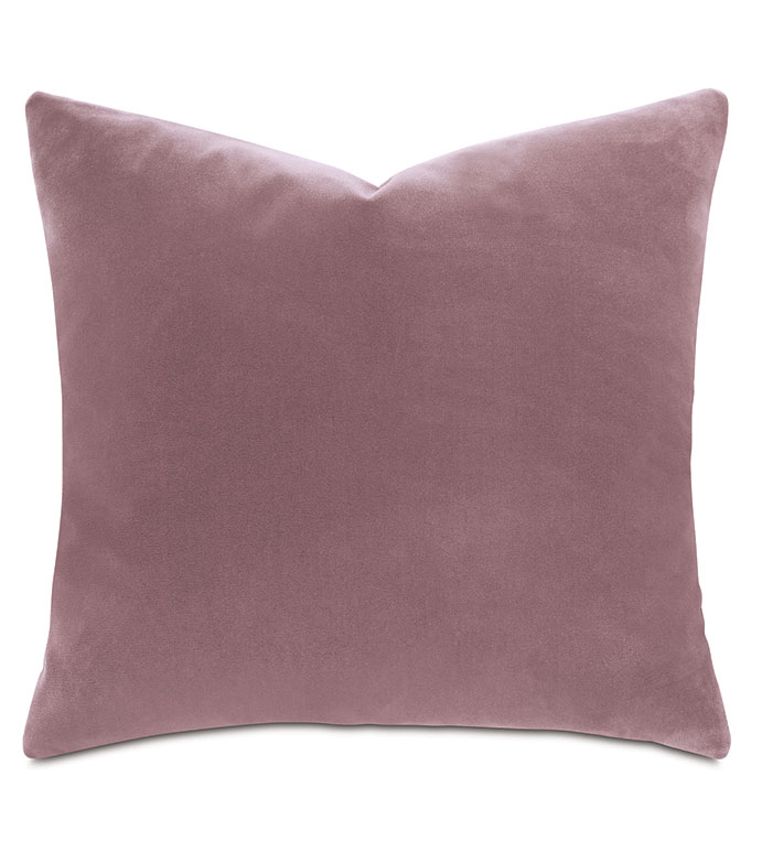Capra Faux Mohair Decorative Pillow in Mauve