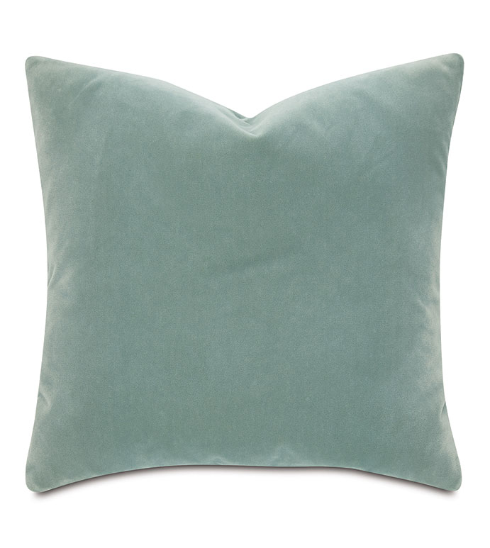 Capra Faux Mohair Decorative Pillow in Mist