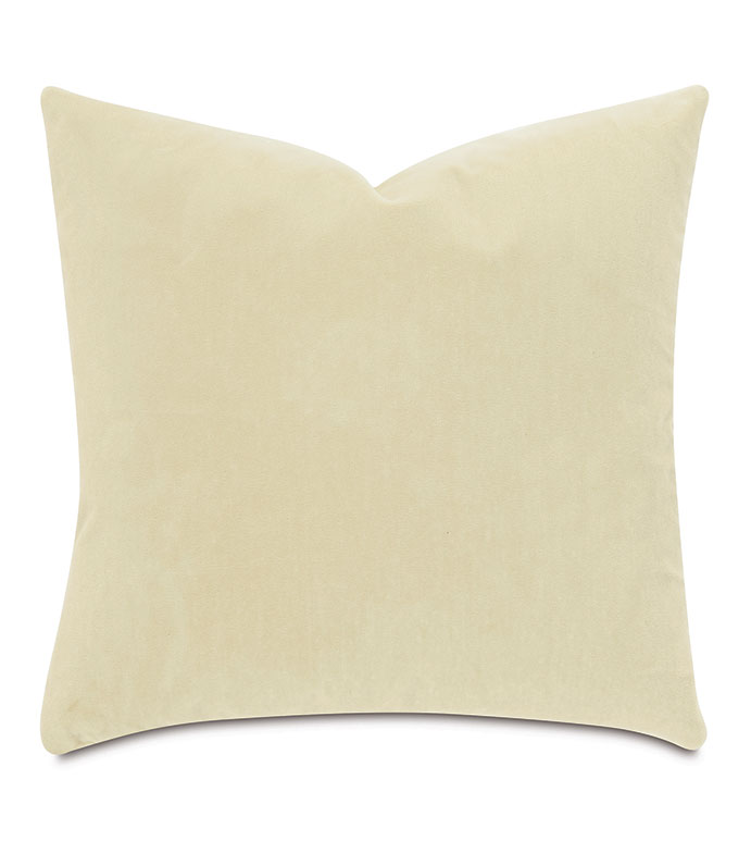 Capra Faux Mohair Decorative Pillow in Sand
