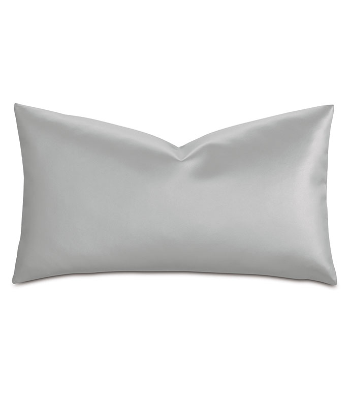 Klein Vegan Leather Decorative Pillow in Sterling
