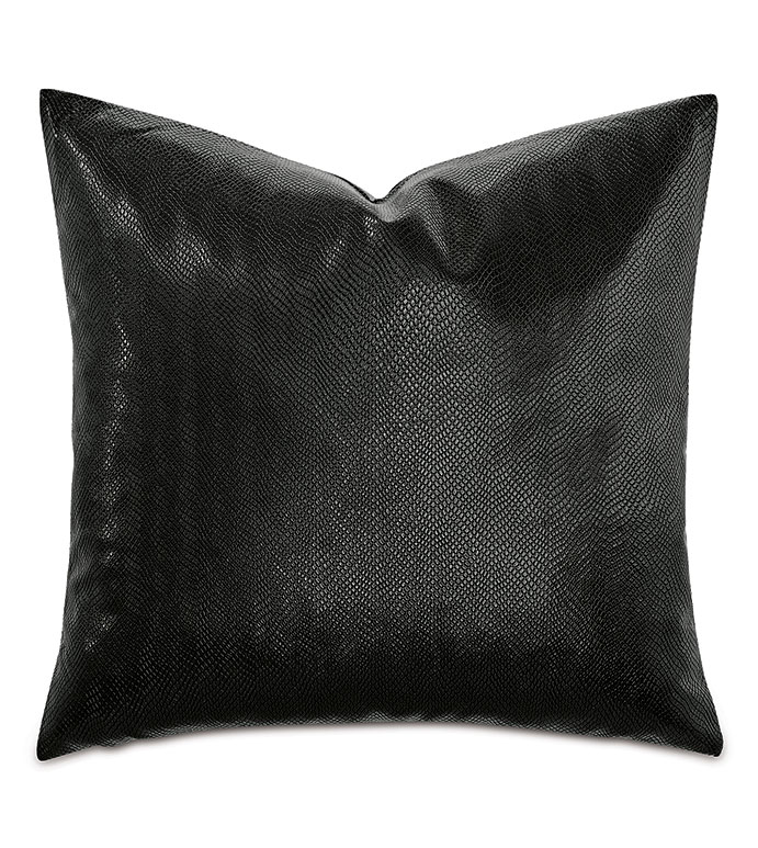 Janus Reptilian Decorative Pillow in Onyx