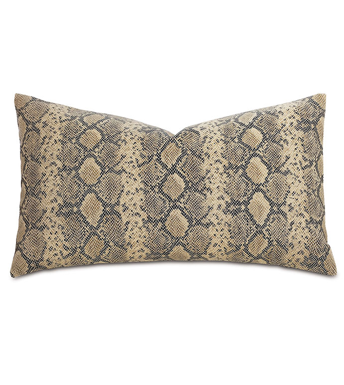 Pascal Faux Python Decorative Pillow